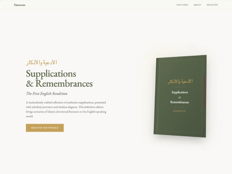 Preview for Religious Book Presale Landing Page Template
