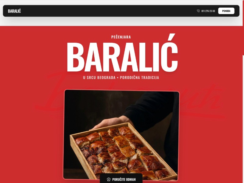 Preview for Restaurant Landing Page Template for Pečenjara Baralić