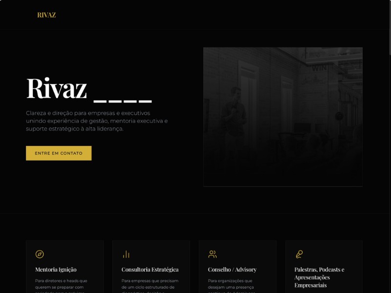 Preview for Executive Mentoring & Consulting Landing Page Template