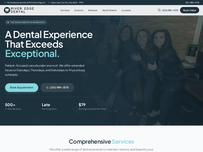 Preview for Dental Clinic Landing Page Template