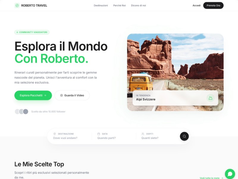 Preview for Travel Agency Landing Page Template