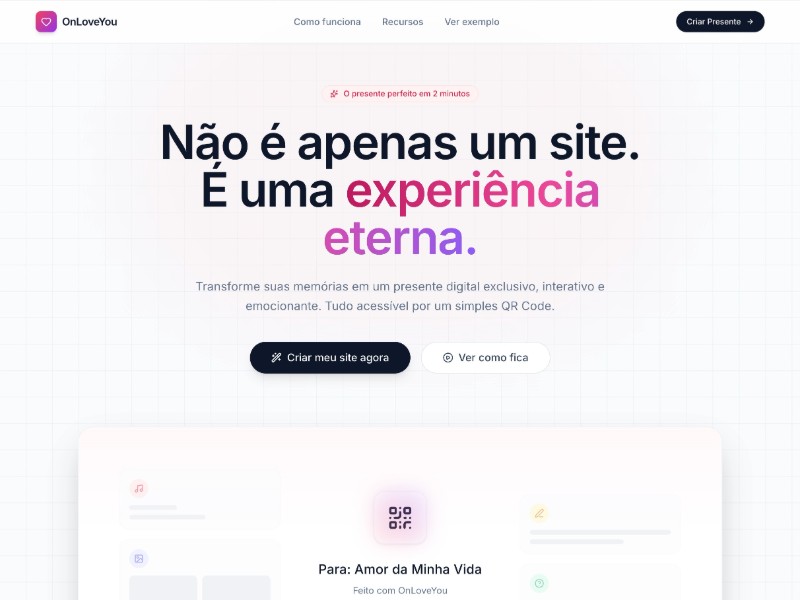 Preview for Romantic Gift Landing Page Template