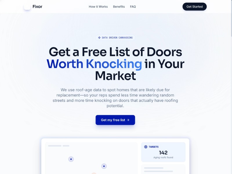 Preview for Roofing Lead Generation Landing Page Template