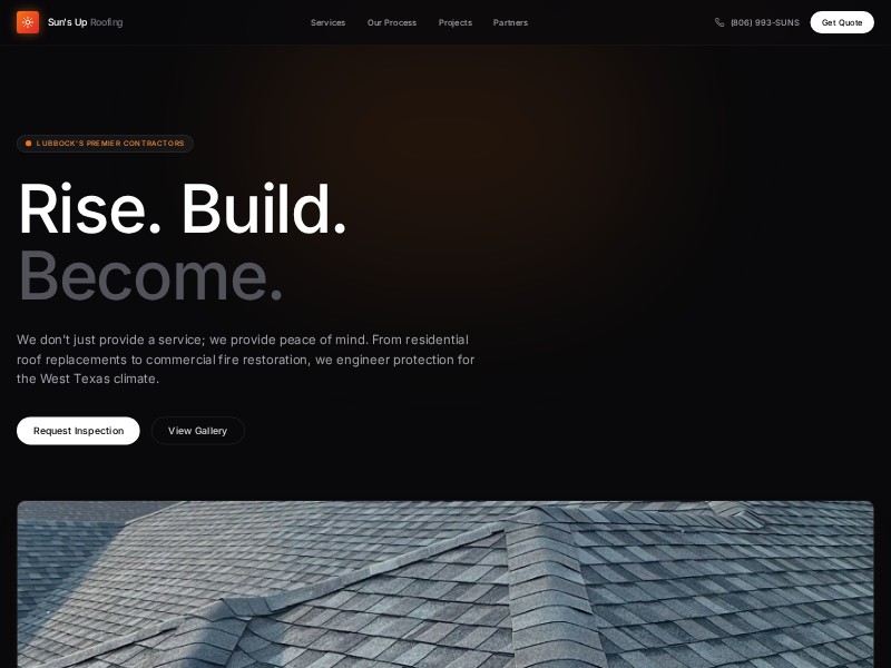 Preview for Roofing & Remodeling Landing Page Template