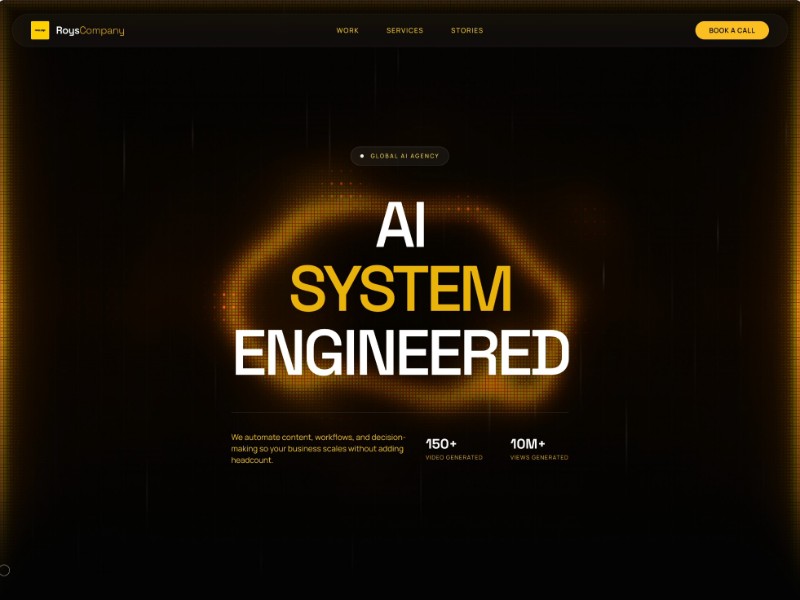 Preview for AI Agency Landing Page Template