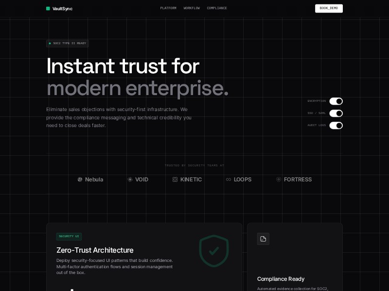 Preview for Saas template 1
