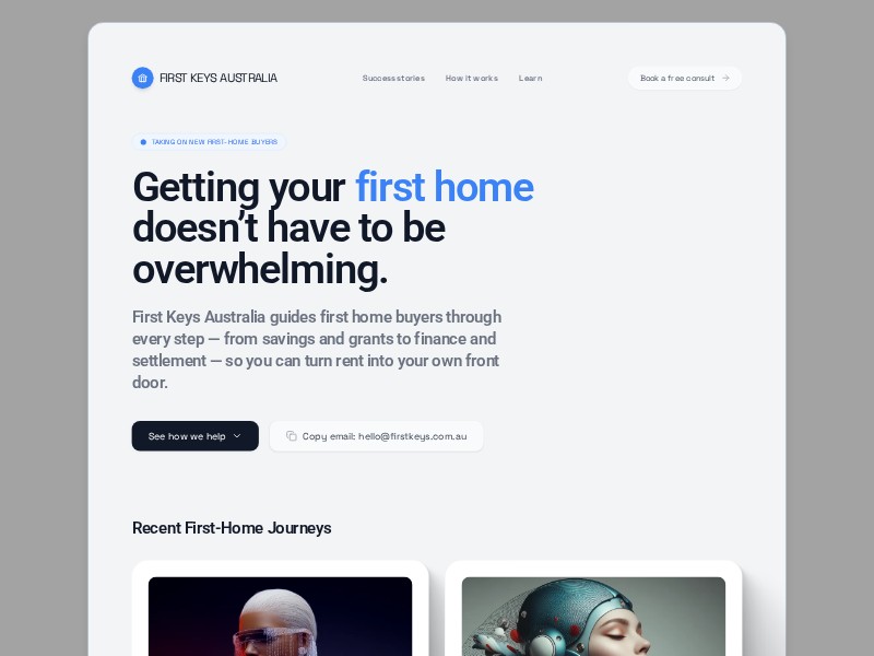 Preview for Serenity Design Portfolio Landing Page Template