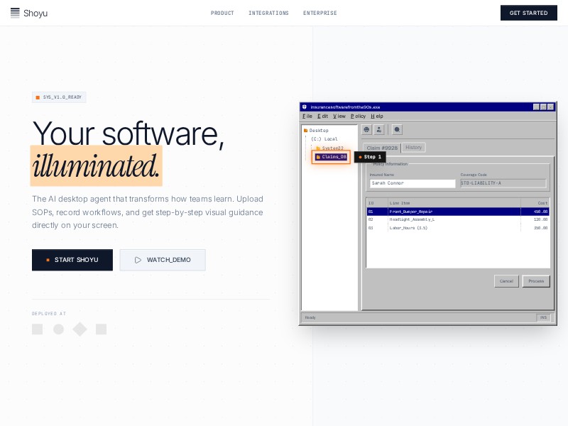 Preview for Shoyu SaaS Landing Page Template