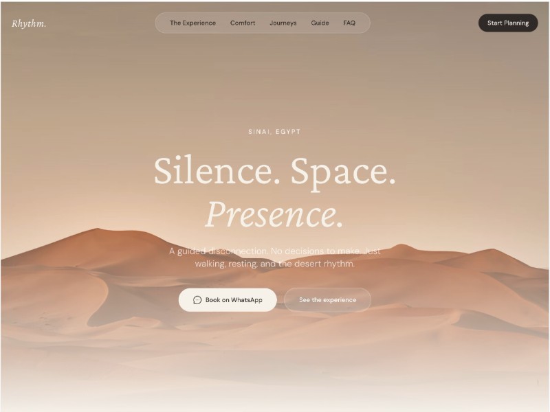 Preview for Desert Retreat Landing Page Template