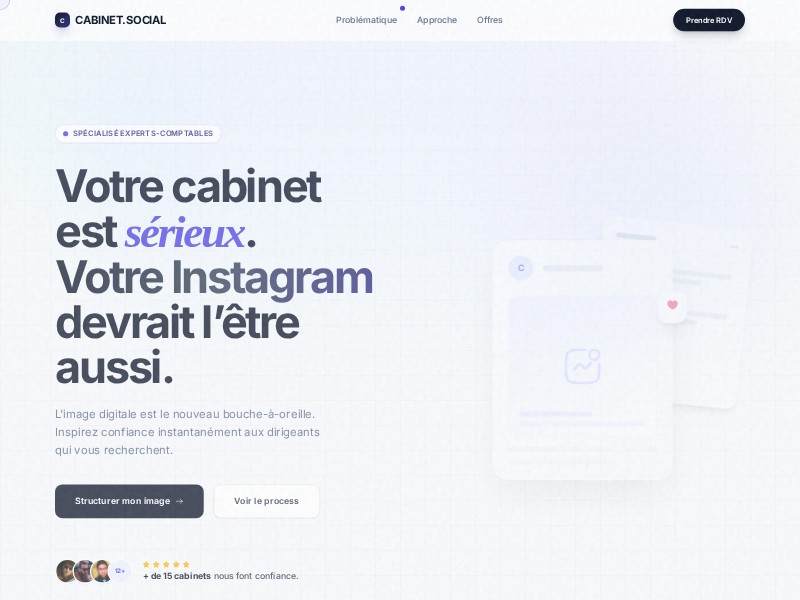 Preview for Social Media Agency Landing Page Template for Accounting Firms