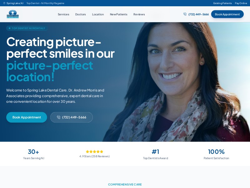 Preview for Dental Practice Landing Page Template