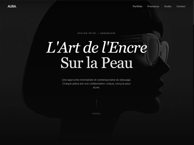 Preview for Tattoo Artist Portfolio Landing Page Template