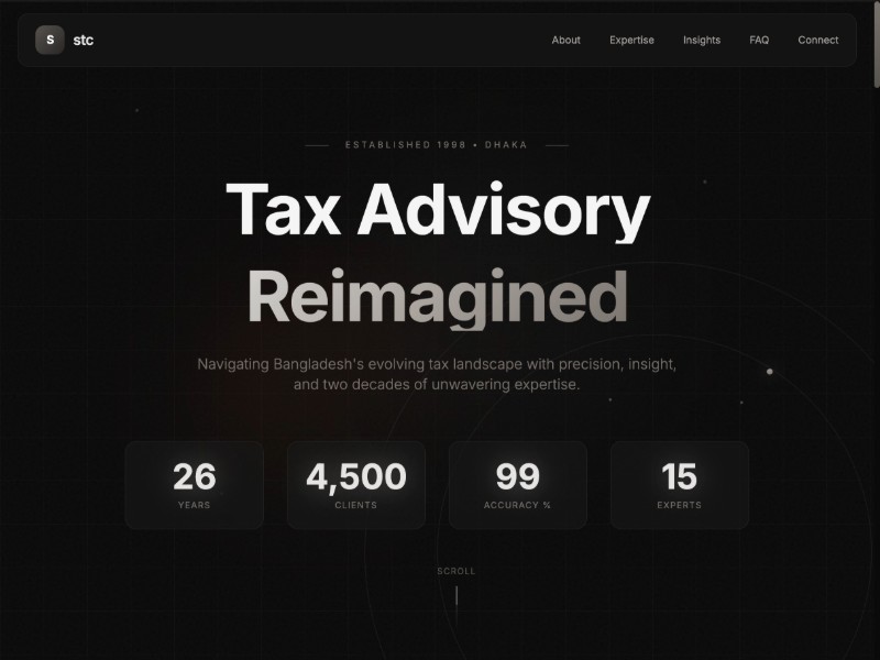 Preview for Tax Consultant Landing Page Template
