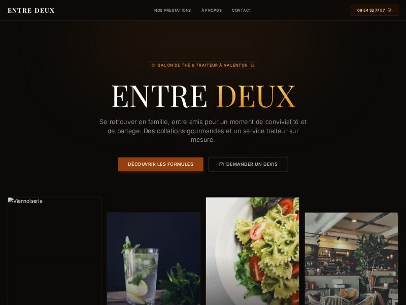 Preview for Tea Room & Catering Landing Page Template