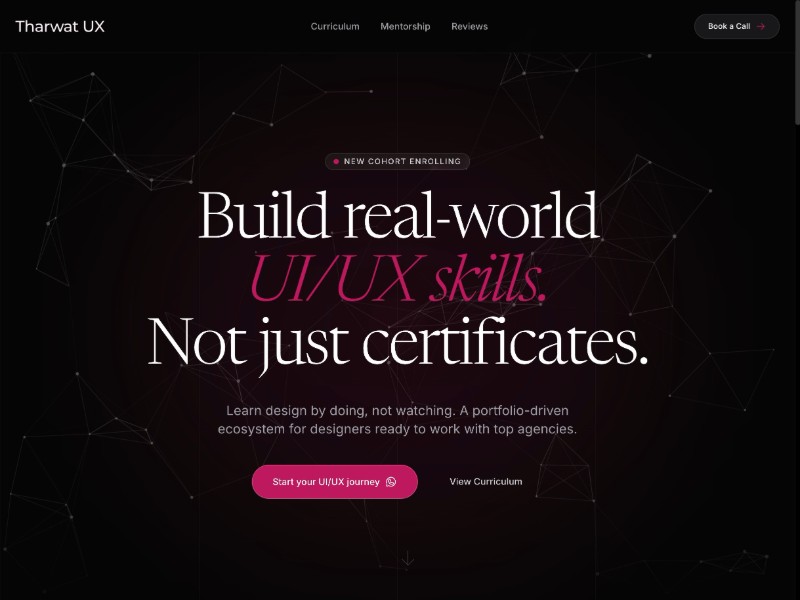 Preview for UI/UX Learning Platform Landing Page Template
