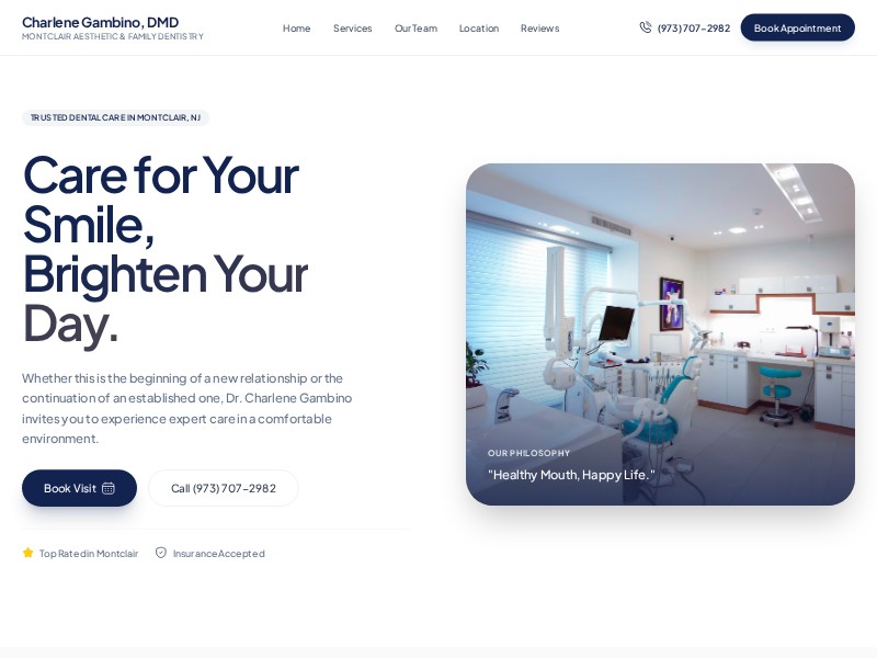 Preview for Dental Practice Landing Page Template
