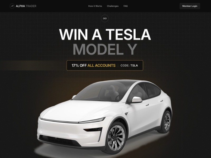 Preview for Trading Challenge Giveaway Landing Page Template