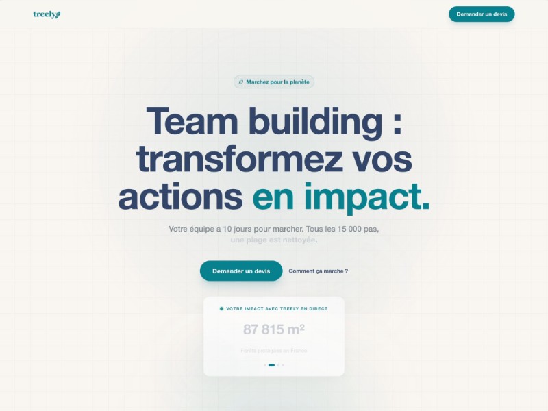 Preview for Treely - Transformez vos actions en impact 