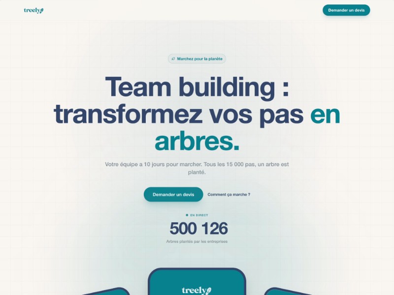 Preview for Treely - Tranformez vos pas en arbres.