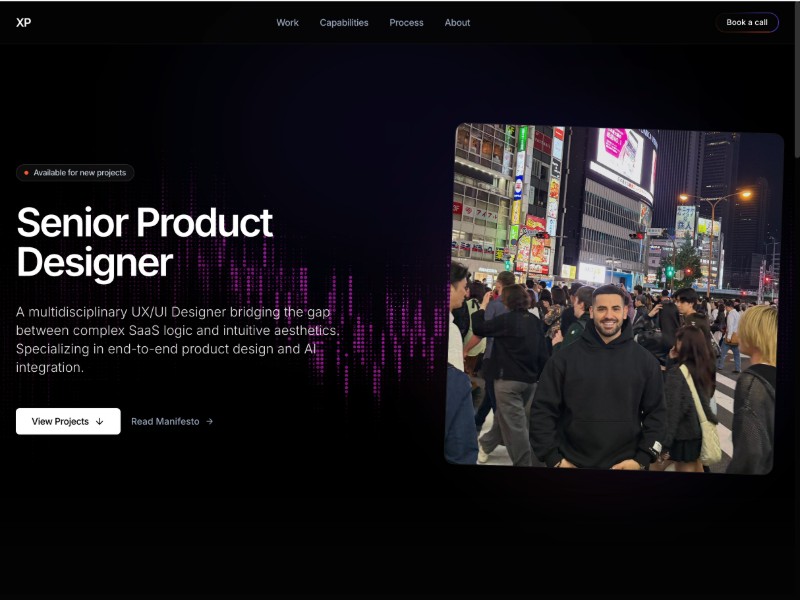 Preview for Senior Product Designer Portfolio Template