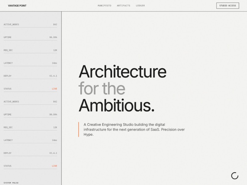 Preview for Creative Engineering Studio Landing Page Template