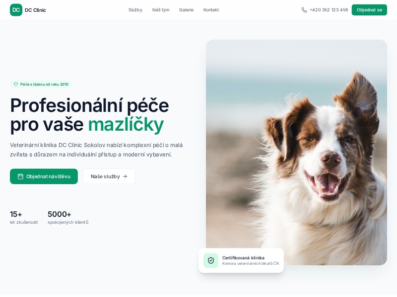 Preview for Veterinary Clinic Landing Page Template