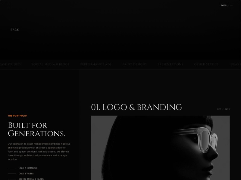 Preview for Luxury Real Estate Portfolio Website Template