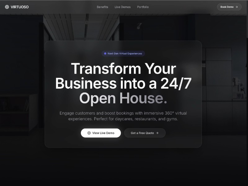 Preview for Virtual Tour Agency Landing Page Template