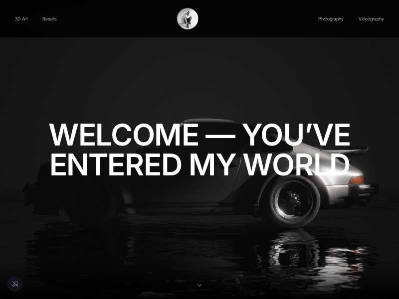 Preview for Visual Artist Portfolio Website Template