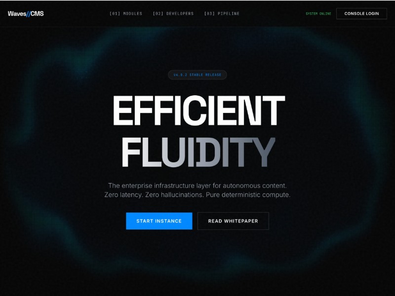 Preview for AI CMS SaaS Landing Page Template