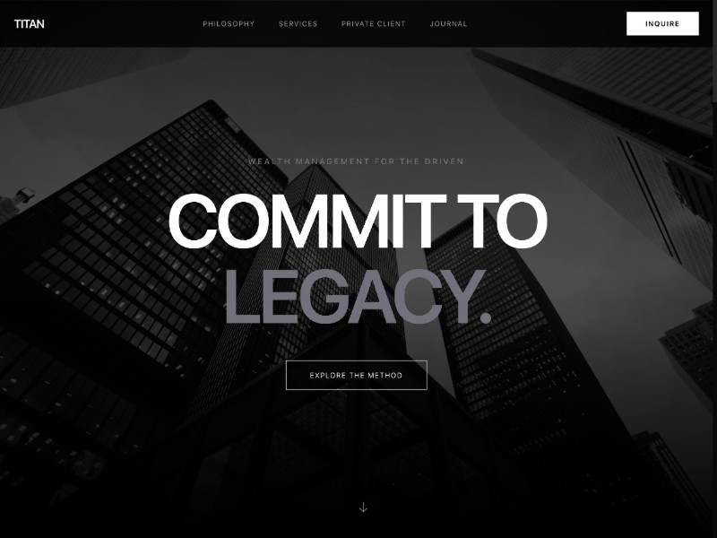 Preview for Wealth Management Landing Page Template