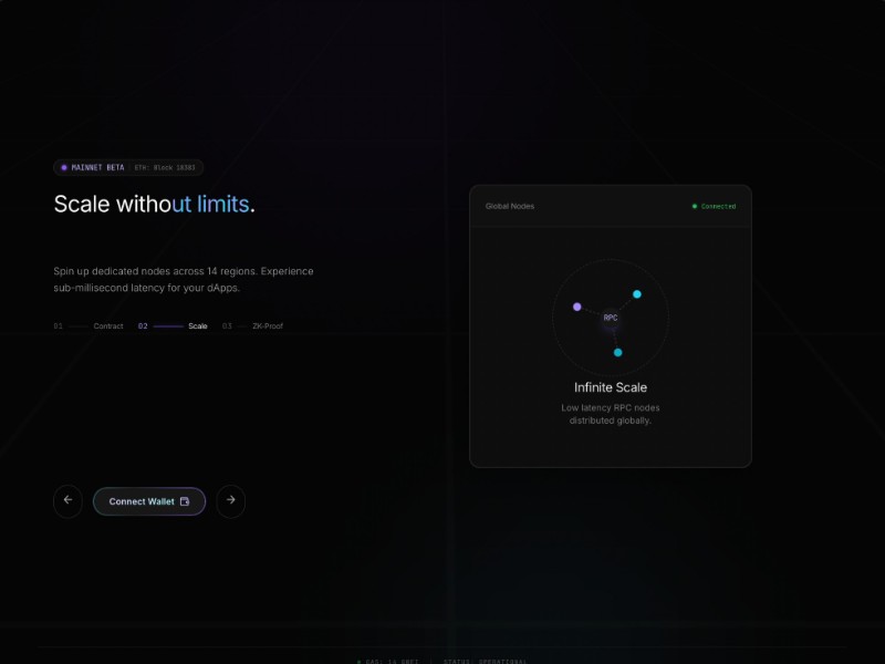 Preview for Web3 Infrastructure Landing Page Template