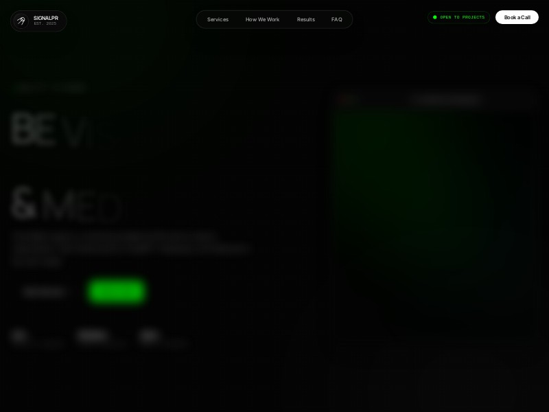 Preview for Web3 PR Agency Landing Page Template