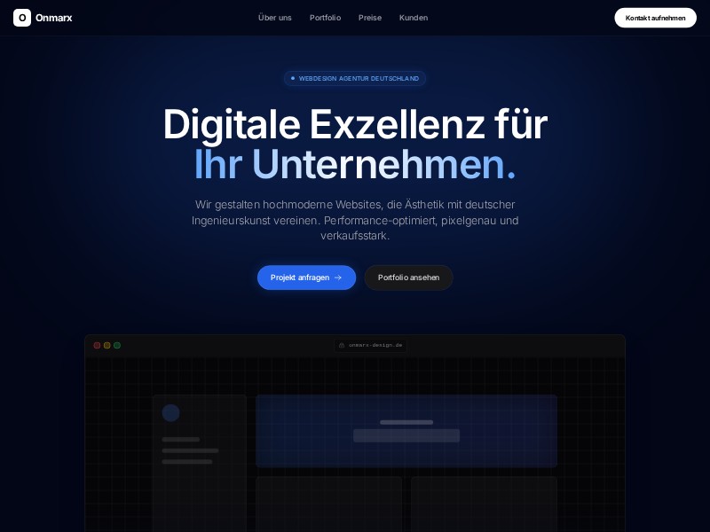 Preview for Webdesign Agentur Landing Page Template