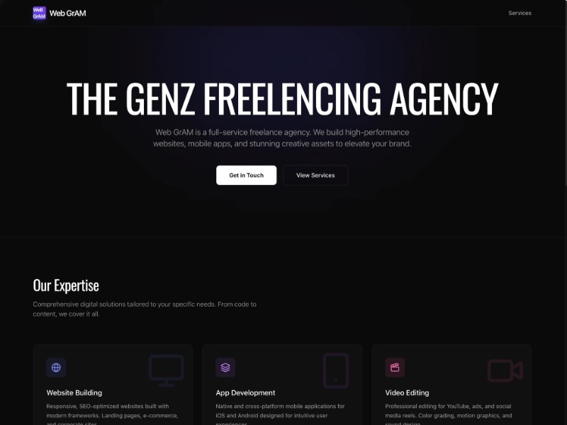 Preview for Digital Creative Agency Landing Page Template