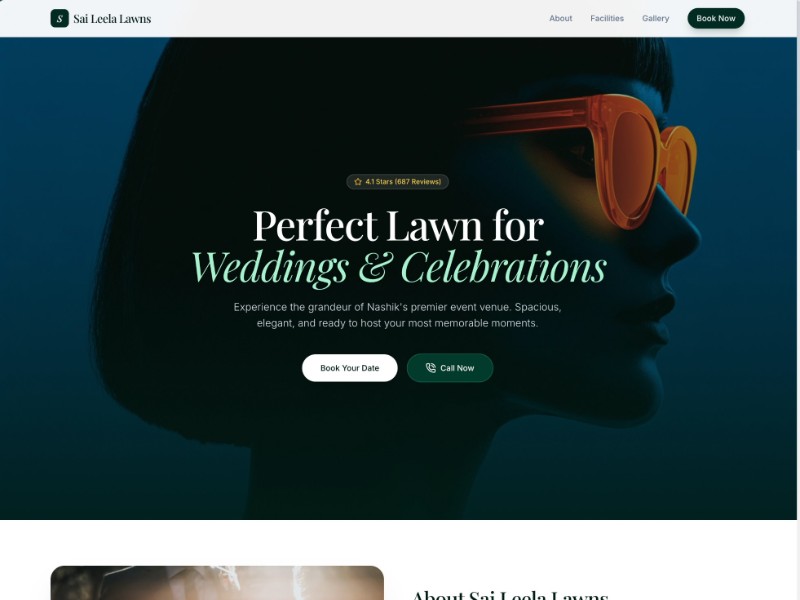 Preview for Wedding Venue Landing Page Template