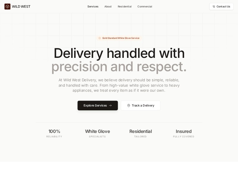 Preview for Last-Mile Delivery Service Landing Page Template