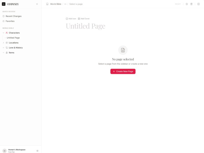 Preview for Worldbuilding Wiki Web App Template