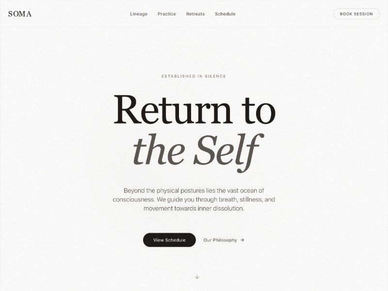 Preview for Yoga Studio Landing Page Template