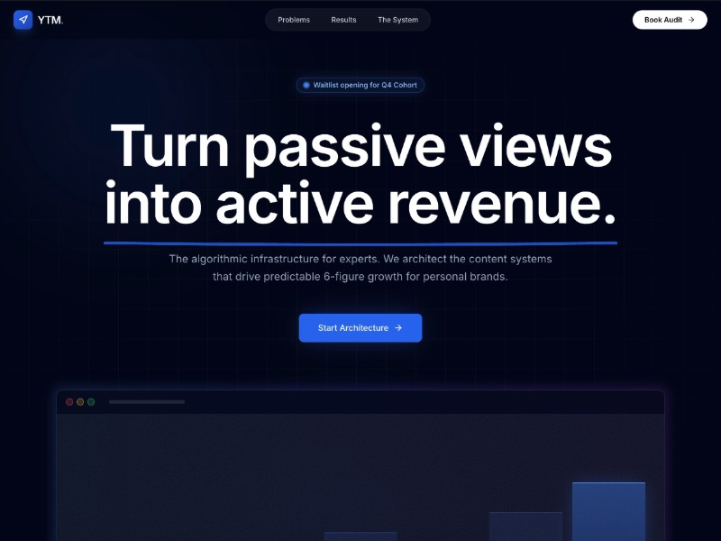 Preview for YouTube Growth Architect Landing Page Template