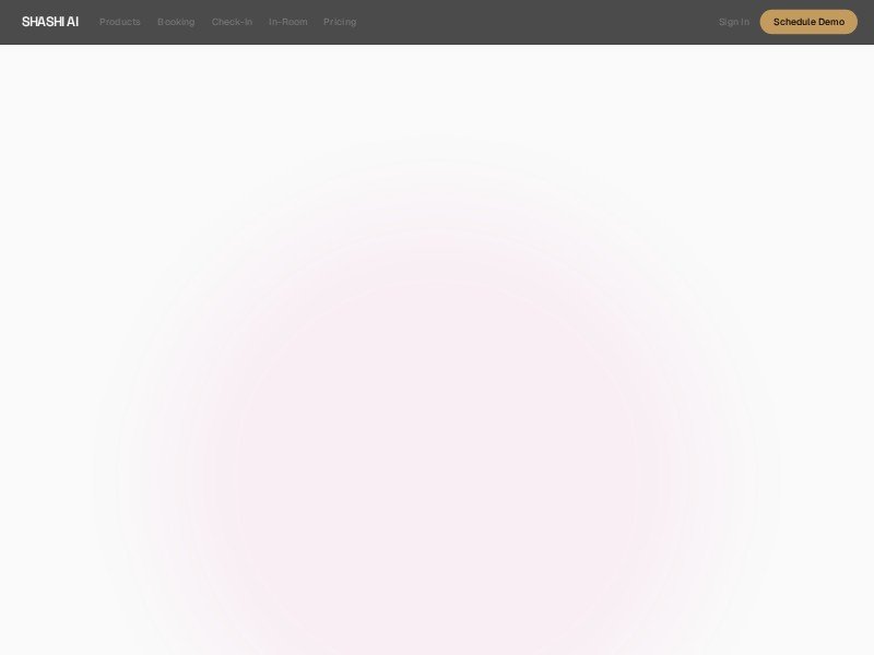 Preview for Autonomous Hospitality SaaS Landing Page Template