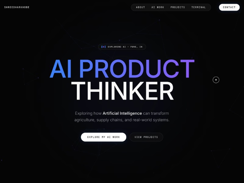 Preview for Product Manager Portfolio Landing Page Template