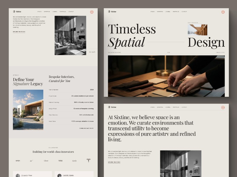 Preview for Interior Design Studio Landing Page Template