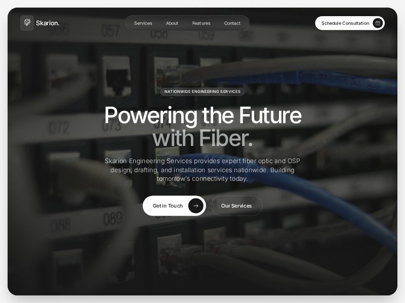 Preview for Fiber Engineering Services Landing Page Template