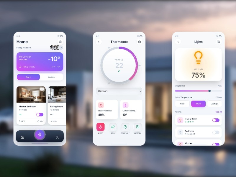 Preview for Smart Home App Landing Page Template