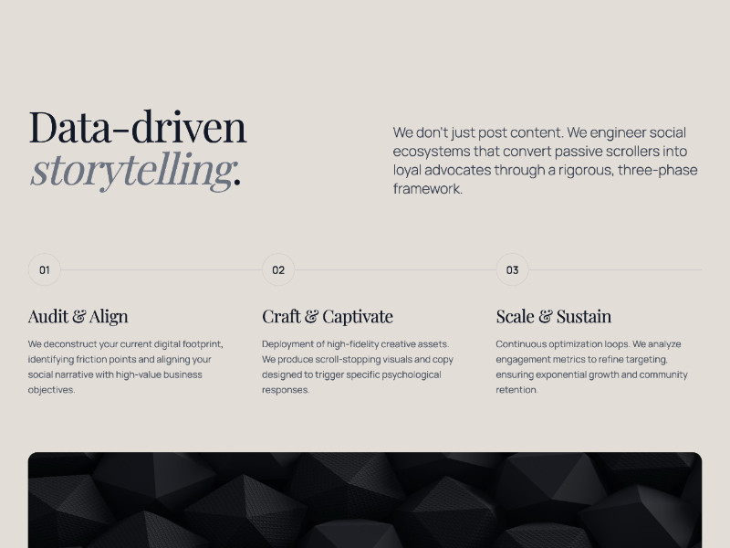 Preview for Social Media Agency Landing Page Template