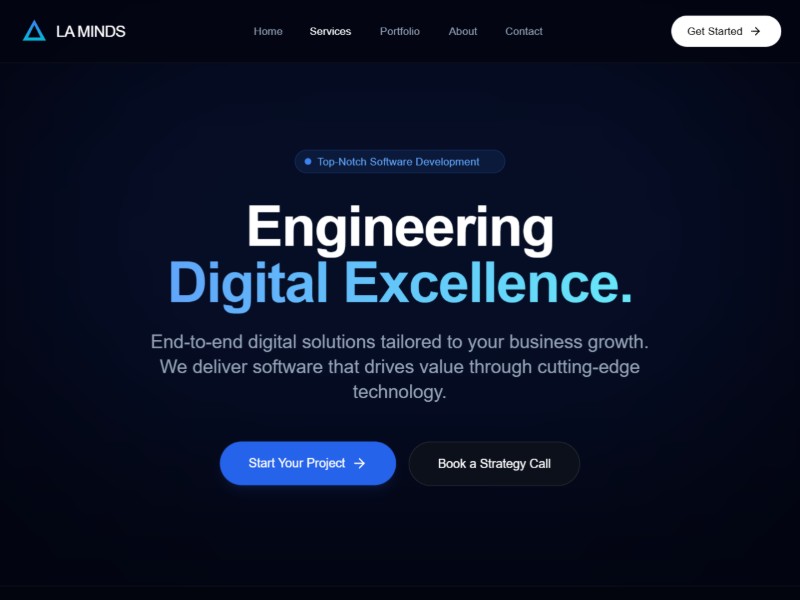 Preview for Software Agency Landing Page Template