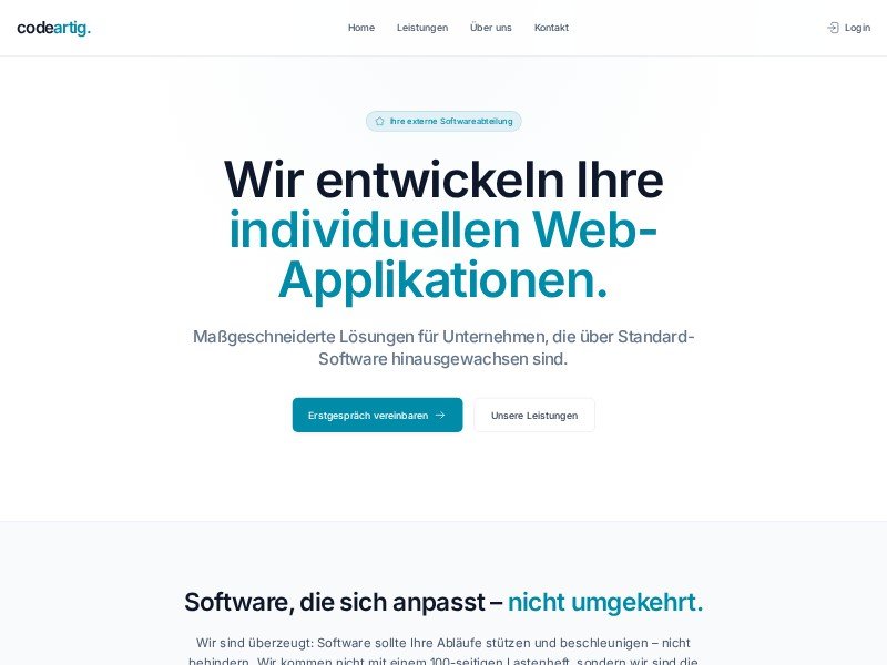 Preview for Software Services Landing Page Template