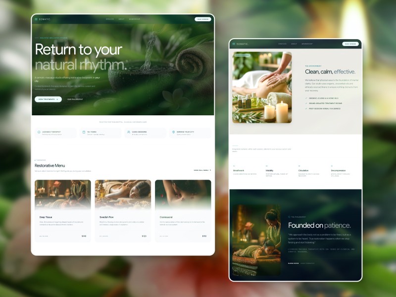 Preview for Wellness Studio Landing Page Template