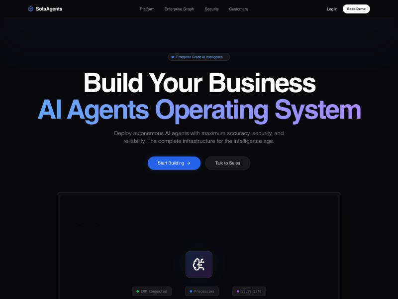 Preview for Enterprise AI Platform SotaAgents